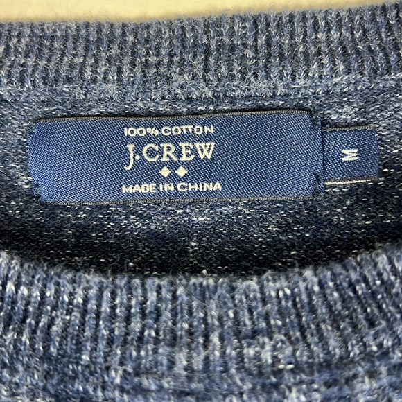 J. Crew Blue 100% Cotton Sweater - Picture 4 of 5